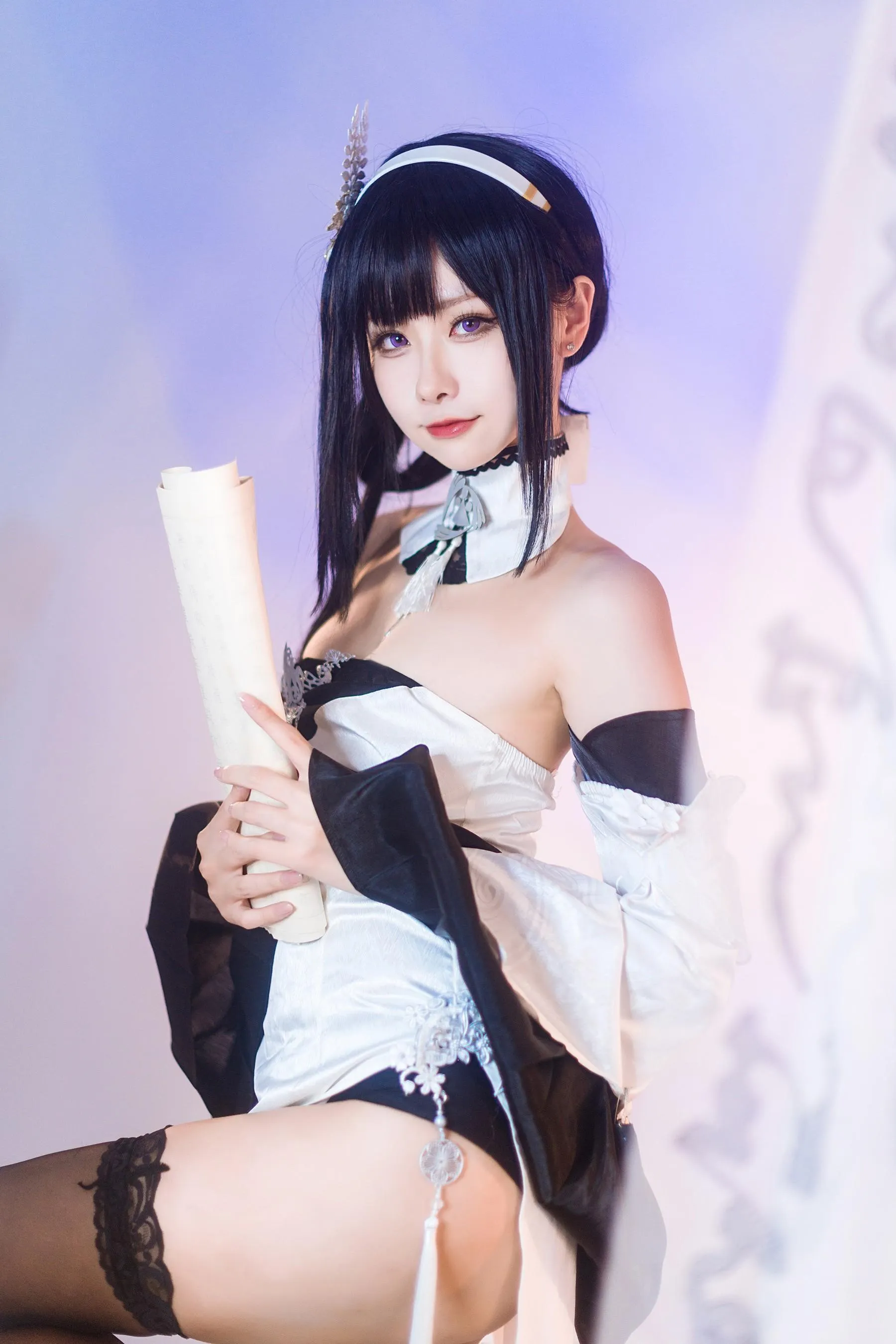 Momoko葵葵 – NO.31碧蓝航线镇海 奇奢花苑 [24P]插图